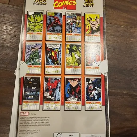 2024 Marvel Comics Mini Poster A-16 Month Calendar by Trends International - Picture 7 of 8